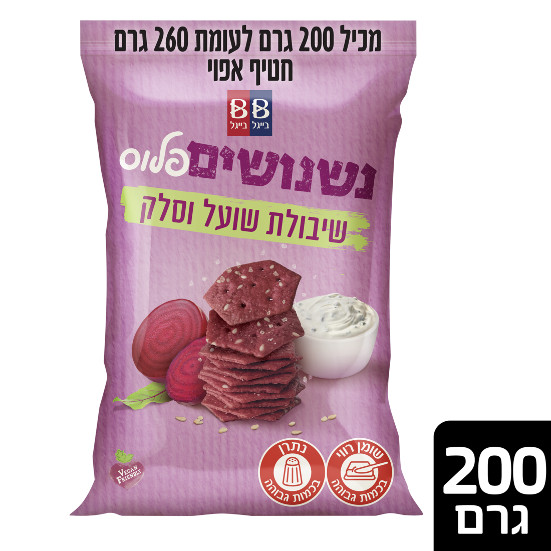 נשנושים פלוס סלק 200ג - 